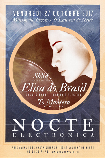 affiche soirée musique électronique elisa do brasil